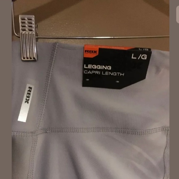 NWT$58 YOGA Women RBX Fitness Gym Pants, Grey, L - Picture 3 of 6